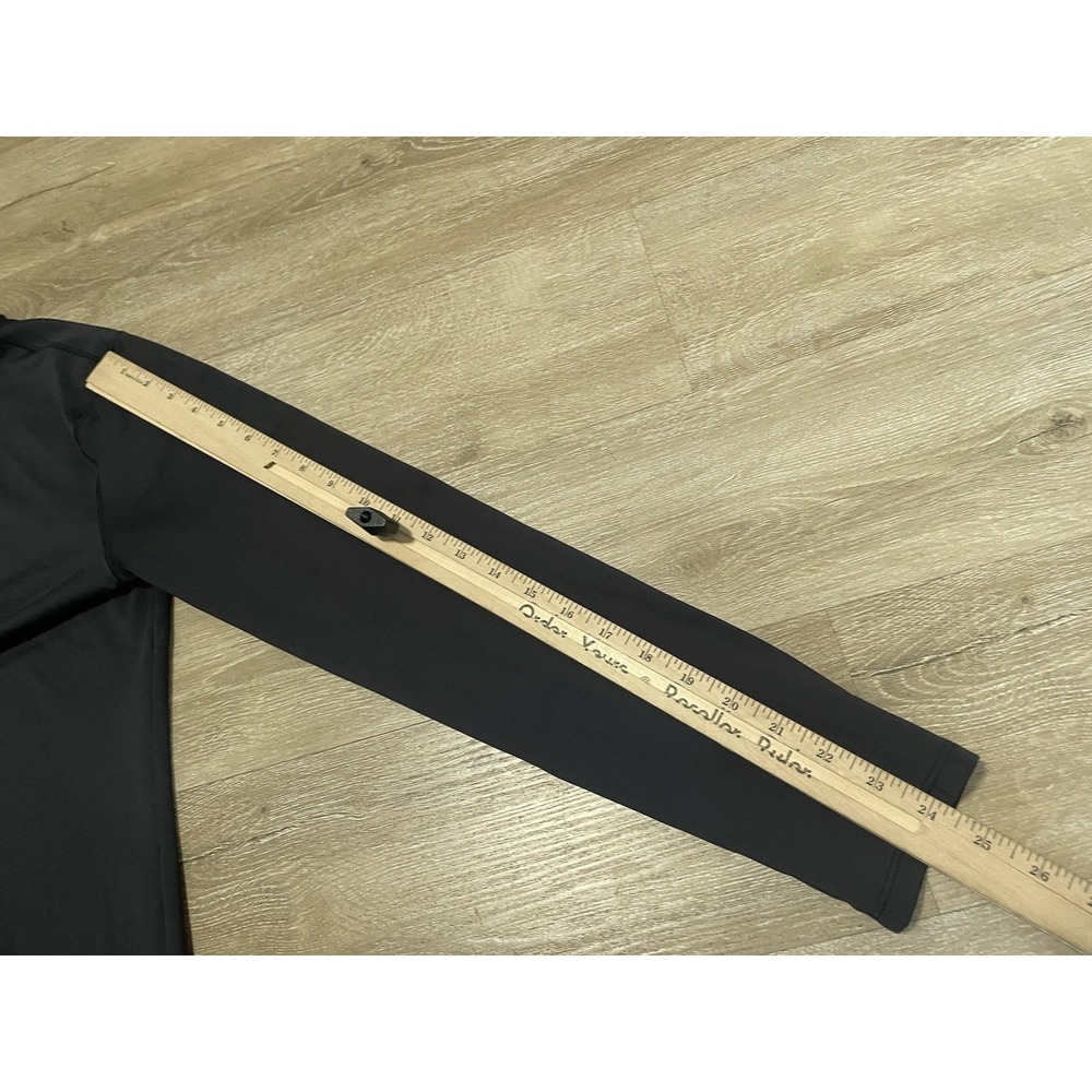 Under Armour ColdGear Mens Sz L Black Mock Neck Long Sleeve Base Layer Shirt - Picture 7 of 7
